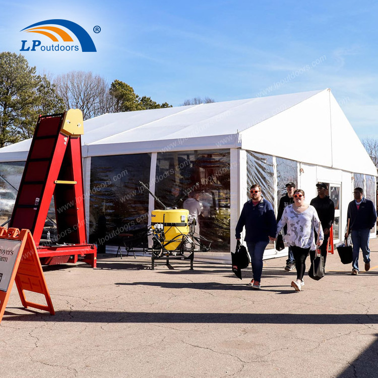 12x30m Outdoor high quality clear span structure marquee trade show tent for business event