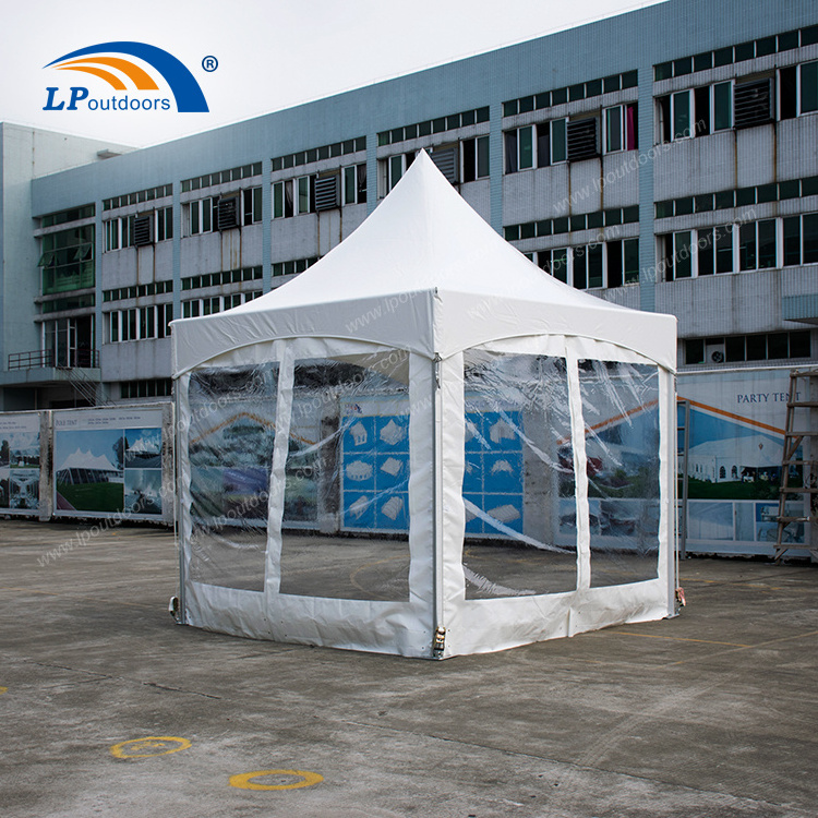 3x3m 5x5m 6x6m Aluminum high peak gazebo pinnacle top frame tent for outdoor rental party event