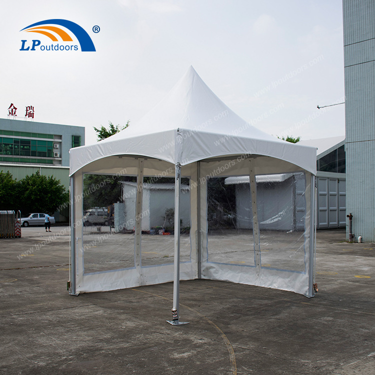 3x3m 5x5m 6x6m Aluminum high peak gazebo pinnacle top frame tent for outdoor rental party event