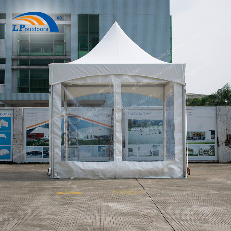 3x3m 5x5m 6x6m Aluminum high peak gazebo pinnacle top frame tent for outdoor rental party event