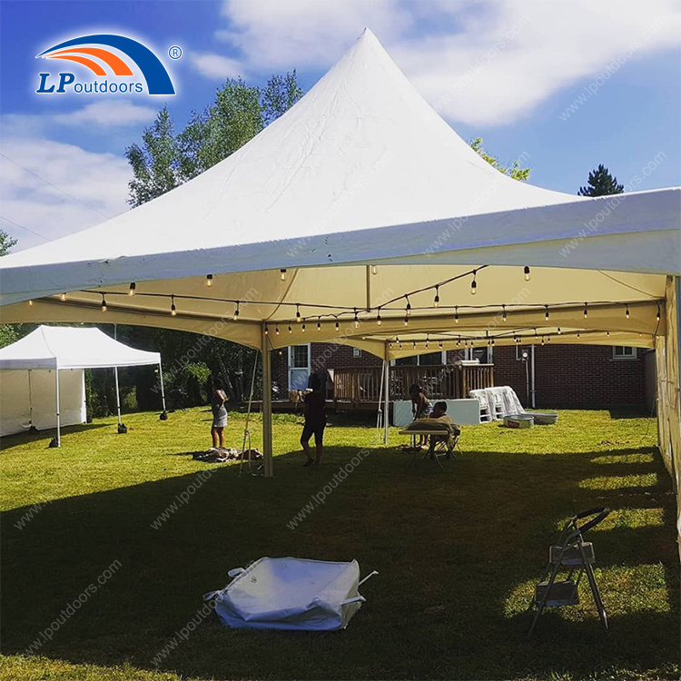 20x20ft high peak aluminum frame gazebo canopy tent for garden wedding party rental in Canada