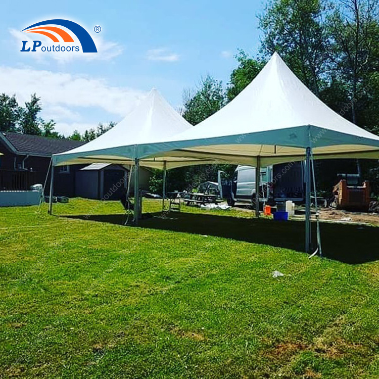 20x20ft high peak aluminum frame gazebo canopy tent for garden wedding party rental in Canada