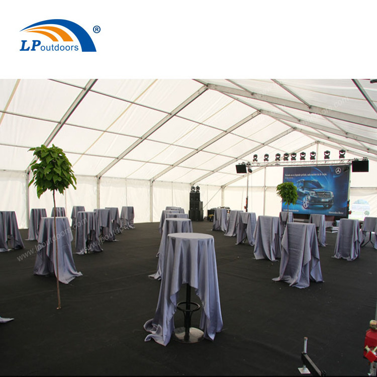 20m large aluminium frame marquee tent with glass walls for conference event