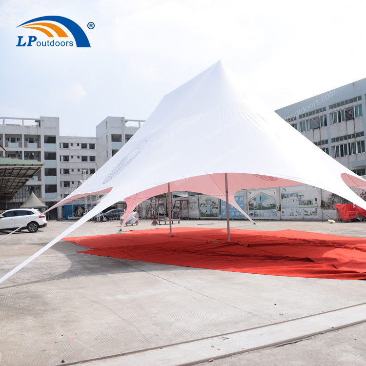 Big customized garden yard double top peaks star spider event tent for shelter