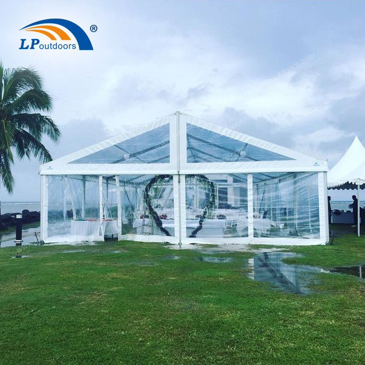 1200gsm clear roof  top tent 10x30 party tent wedding tent for outdoors event