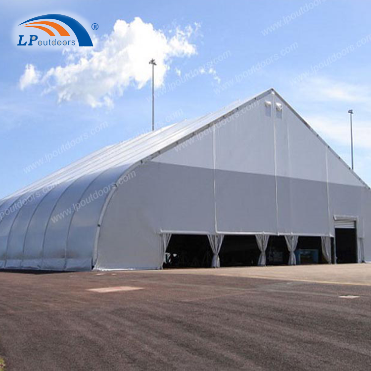 Outdoor Large Curved aircraft hangar hall marquee Tent for event