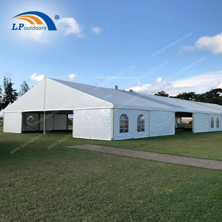 Clear wall 10x20m party tent wedding marquee for 200 people