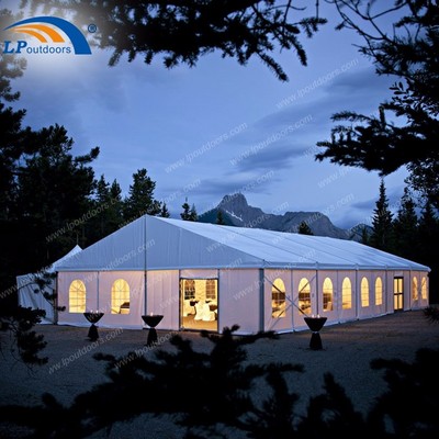 200 seater 300 people heavy duty luxury clear wedding marquee party tent for outdoor banquet events rental