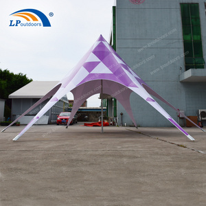 Dia 12m aluminum star shape glamping tent for outdoor events