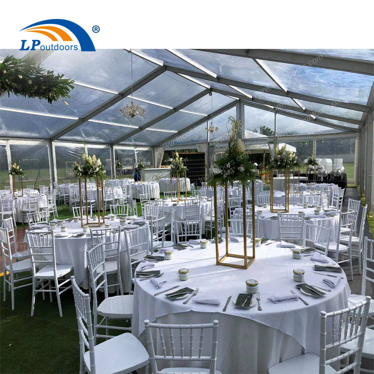 20m large aluminium frame marquee tent with glass walls for conference event