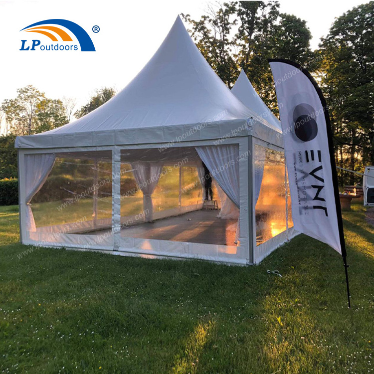 20x20ft High Peak Aluminum Pagoda Gazebo Tent For Wedding Party Rental In UK