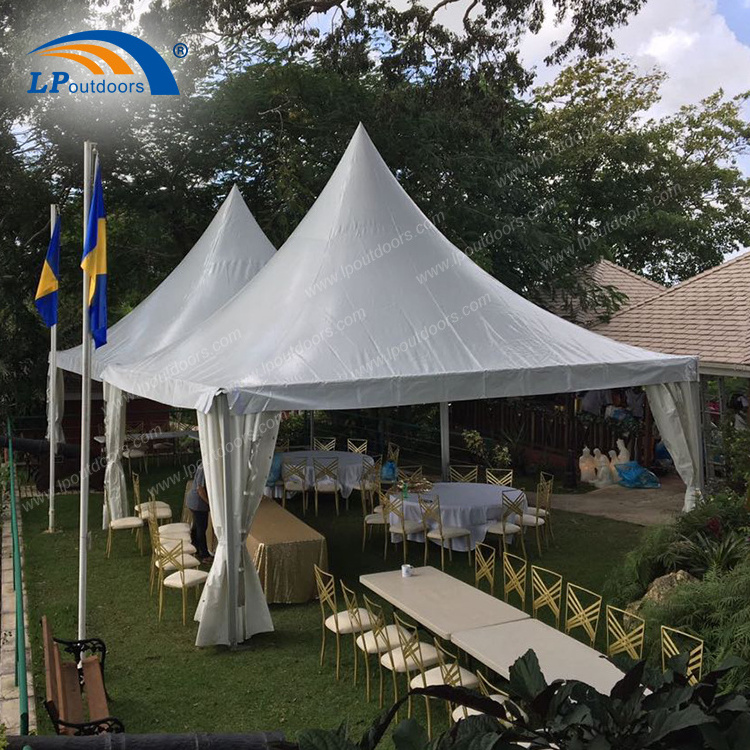 snowproof high peak aluminum frame pagoda tent gazebo for outdoor party tent rental event