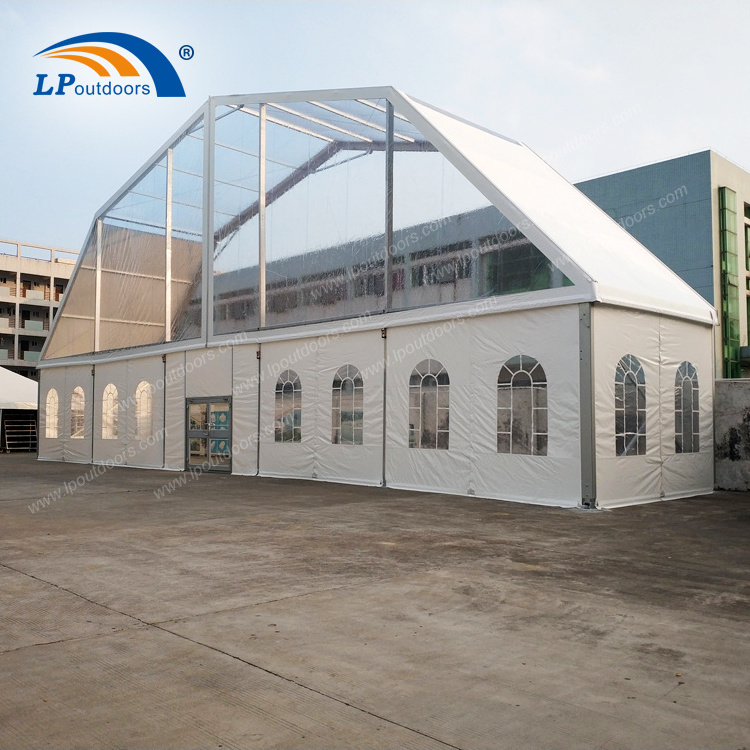 Large Outdoor Clear Span Tennis Court Covers Sports Frame Tents Semi Permanent Structure Polygon Marquee Tent For Sport Court