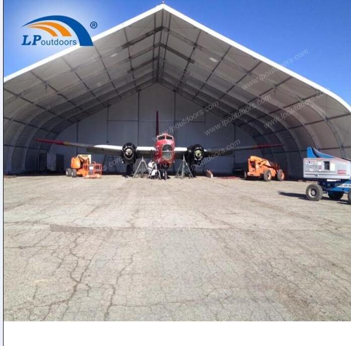 Guangzhou Large Aluminum Frame Temporary Workshop Tent Curved Aircraft Tent For Concert Event