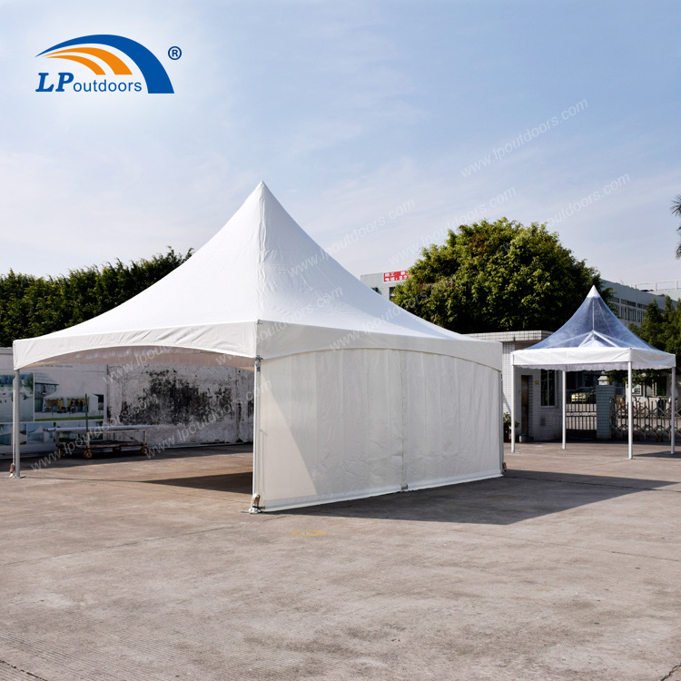 20x20' Outdoor white PVC business canopy tent 6x6 high peak marquee frame tent for sale