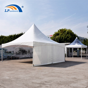 20x20' Outdoor white PVC business canopy tent 6x6 high peak marquee frame tent for sale