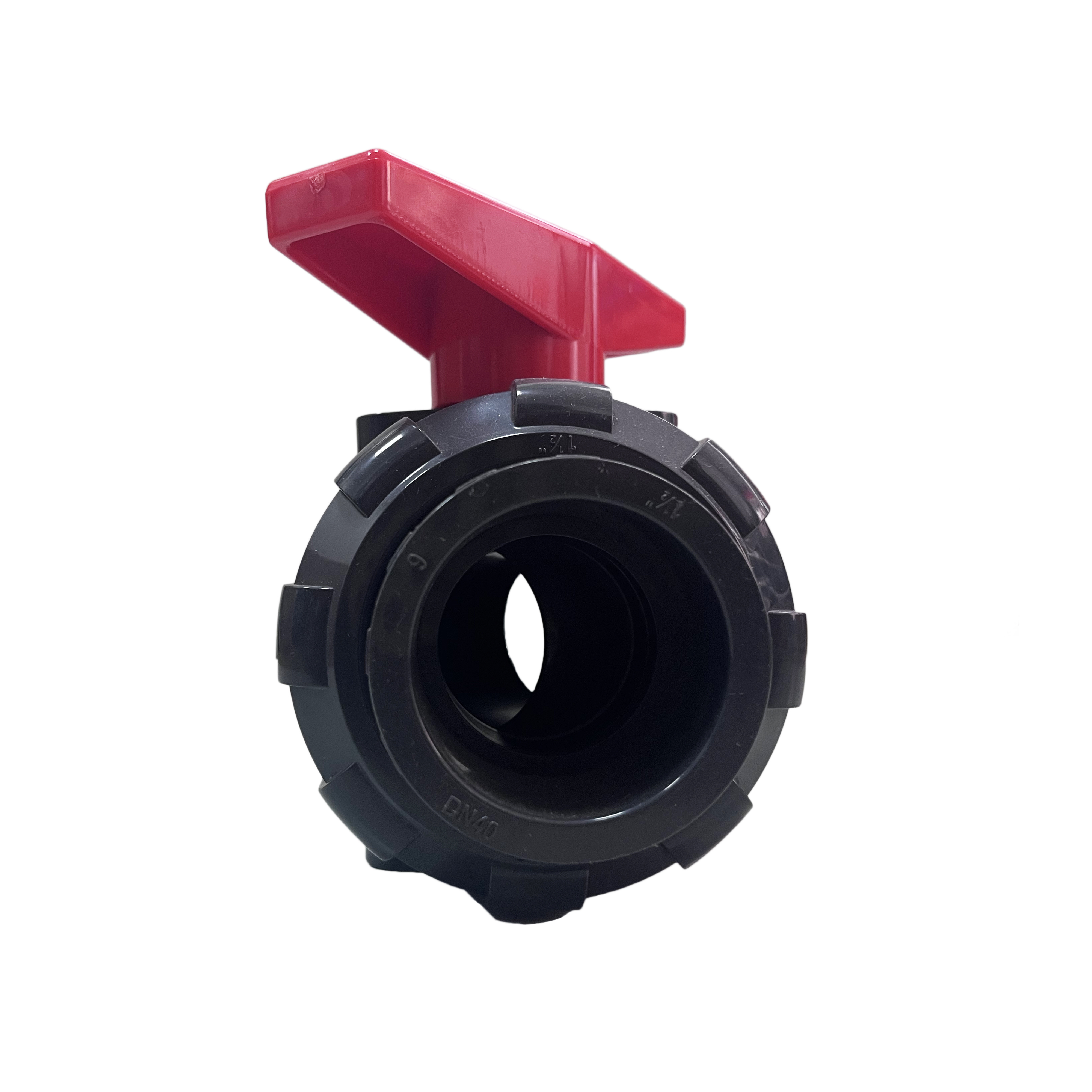 Micro acid and alkali resistant high-pressure drainage and exhaust UPVC ball valve