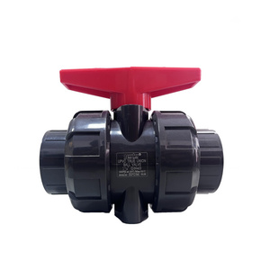 Micro acid and alkali resistant high-pressure drainage and exhaust UPVC ball valve