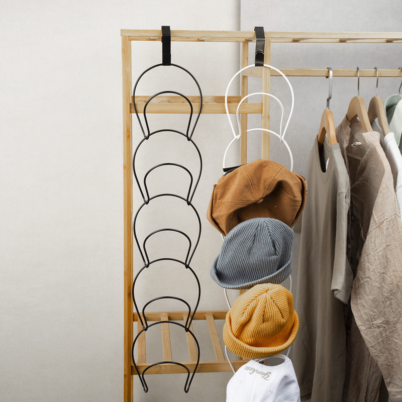 New Arrived Metal Hook Scarf Hat Organizer Hanger Wall-Mounted Hat Holder Rack For Home