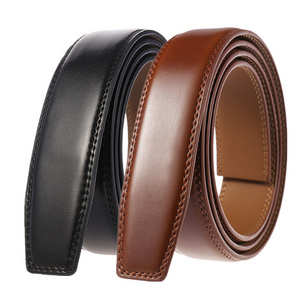 LQbelt Genuine Leather Belts Automatic Buckle Belt Strap wholesale belts for men without buckles OEM  Factory