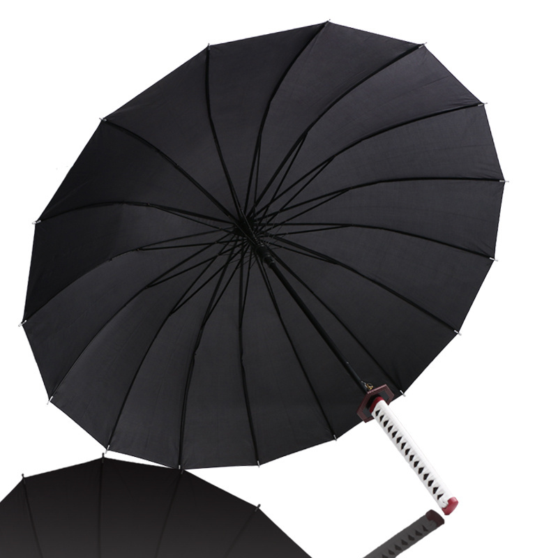 High Quality Custom Japanese demon slayer Sword Handle Shaped Umbrella With  Umbrella