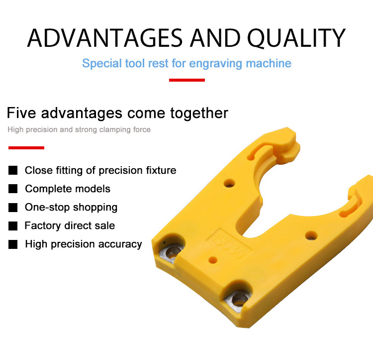 ISO20 ISO25 ISO30 HSK63F BT30 BT40 NBT30 NBT40  Fork for Clamping Holders Plastic Tool Holder