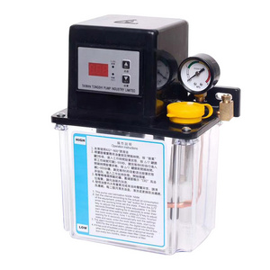 automatic electric oil pump  220V gear pump 2L single display oil lubrication pump for CNC lathe