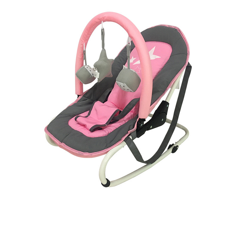 Portable Baby Swing Bouncer Foldable Rocker Chair Baby Swing Rocker with hanging Bar