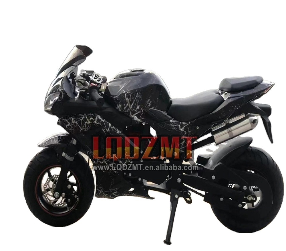 Superbike Gasoline MOTO 49CC 50CC 4 Stroke New Engine Large Fuel Tank Big Wheels Tyres  Adult Children Kids Medium Motorcycle