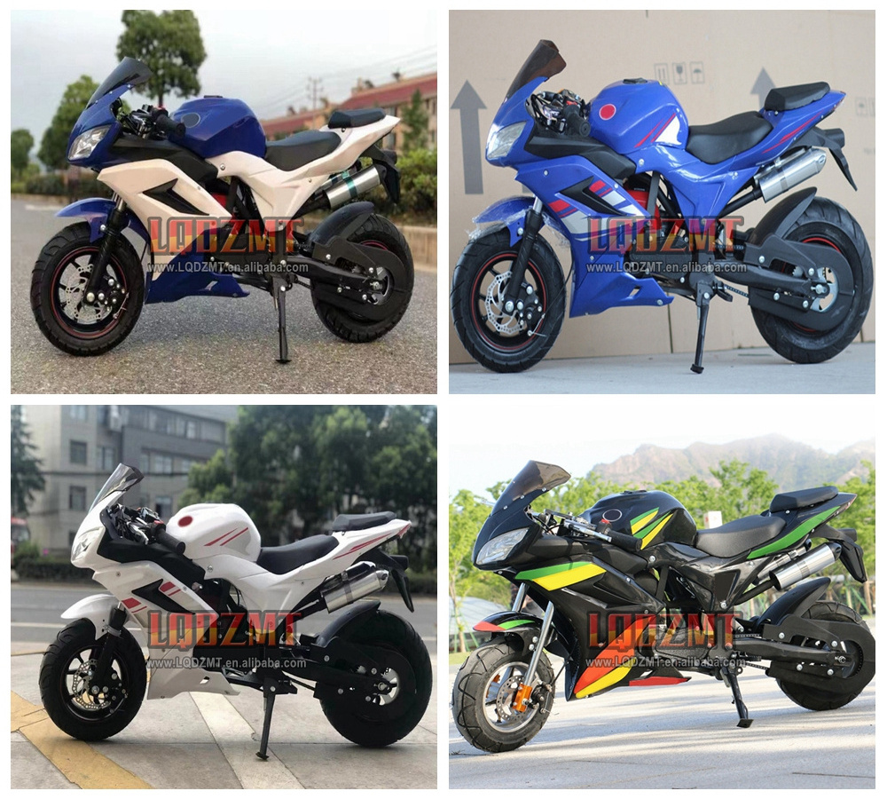 Superbike Gasoline MOTO 49CC 50CC 4 Stroke New Engine Large Fuel Tank Big Wheels Tyres  Adult Children Kids Medium Motorcycle