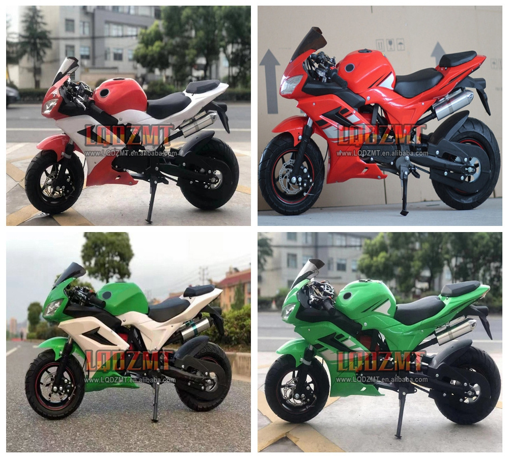 Superbike Gasoline MOTO 49CC 50CC 4 Stroke New Engine Large Fuel Tank Big Wheels Tyres  Adult Children Kids Medium Motorcycle