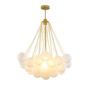 Nordic Glass Ball Chandelier for Dining Room Restaurant Hanging Pendant Living Room For Home Chandelier