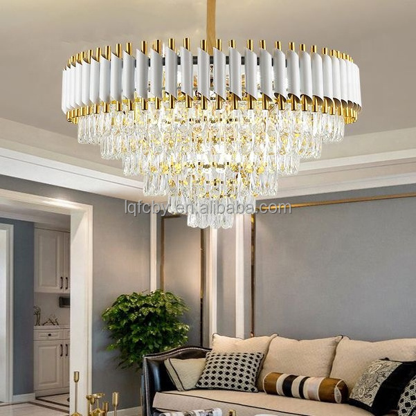 E14 Living Room Bedroom Hall Hotel Engineering Villa Projecting Decorative Crystal Modern Chandelier Pendant Lights