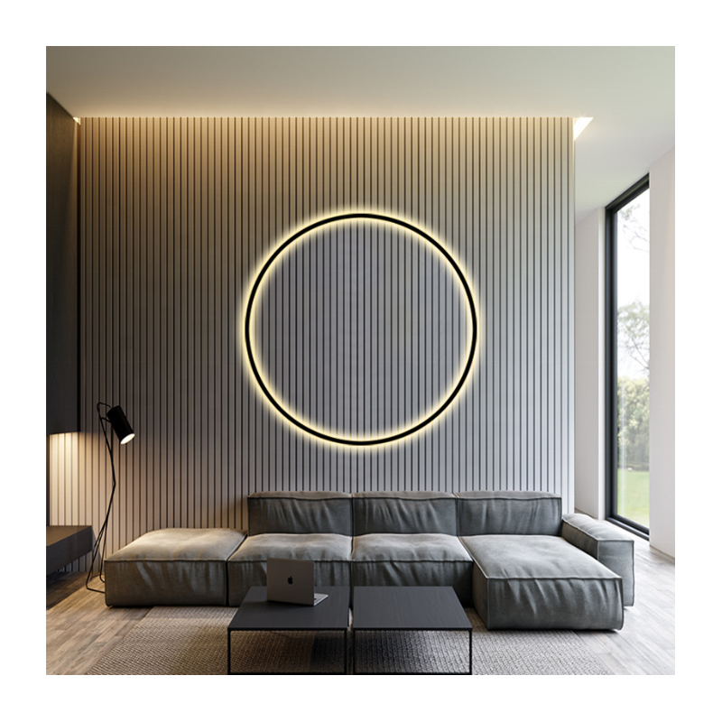 Nordic Ring LED Wall Light  Minimalist Plug In Wall Lights For Bedroom Living Room Wall Decor Atmosphere Sconce Lighting