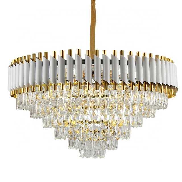 E14 Living Room Bedroom Hall Hotel Engineering Villa Projecting Decorative Crystal Modern Chandelier Pendant Lights