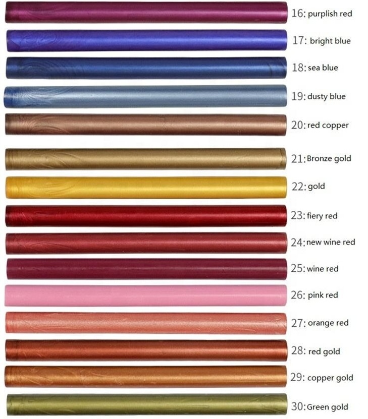 80 colors available Retro art Cylindrical Sealing wax stick wax sea