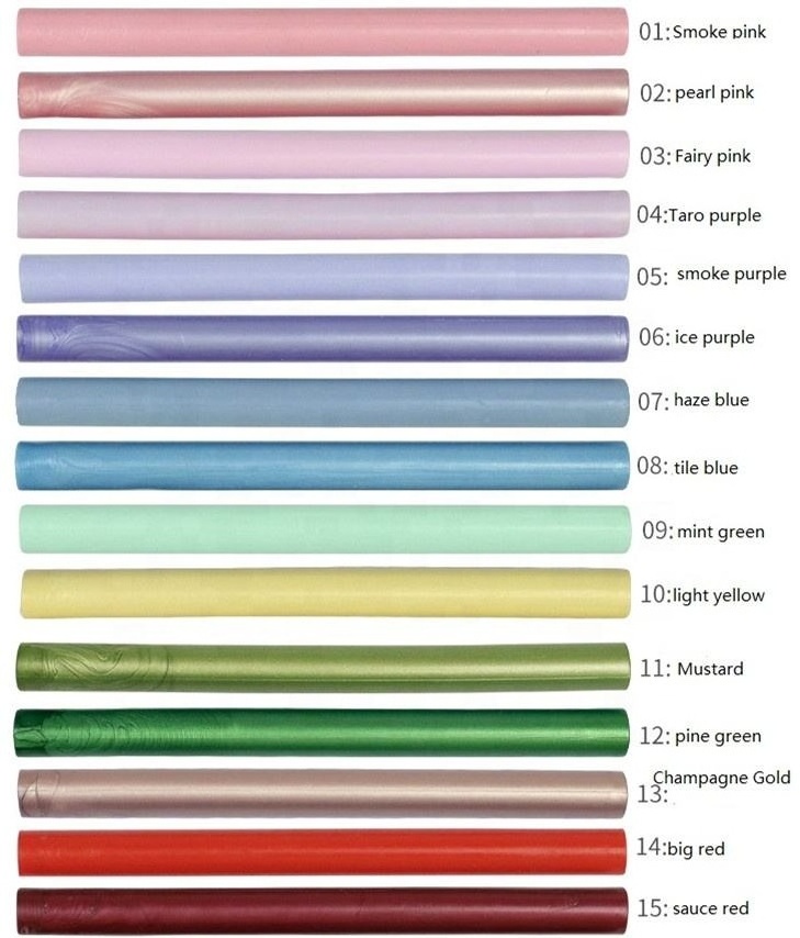 80 colors available Retro art Cylindrical Sealing wax stick wax sea