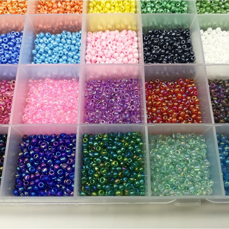 Wholesale 2mm 3mm 4mm Glass Seed Beads Charm Czech Beads Small DIY Glass Seed Beads for DIY Jewelry Making Accessories