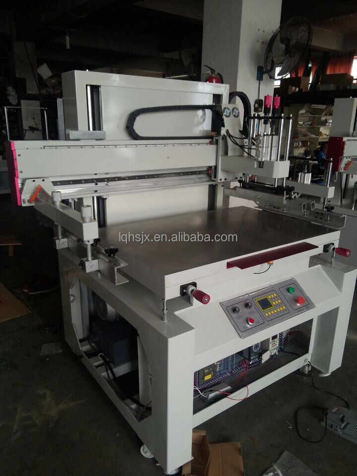 Semi automatic flat screen printing press with micro adjustment HS-6090GJ