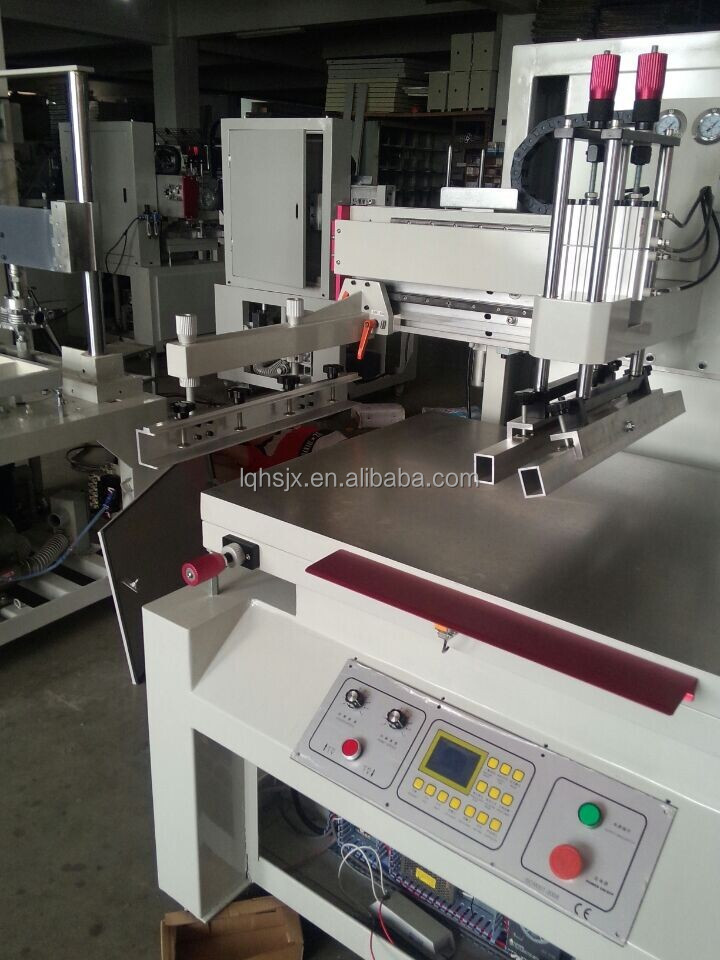 Semi automatic flat screen printing press with micro adjustment HS-6090GJ