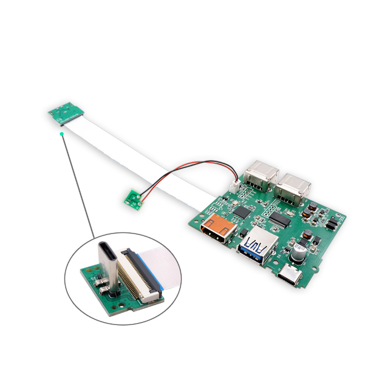 HD MI Connector with PCB Board Replacement for Nintendo Switch Repair Parts Dock PCB Board