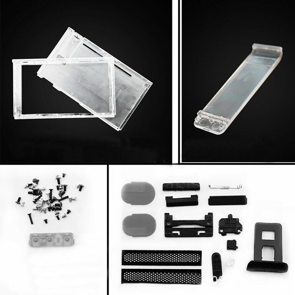 For Nintendo Switch Housing Shell Replacement Top and Bottom Faceplate Buttons Clear For Nintendo Switch BRAND NEW!