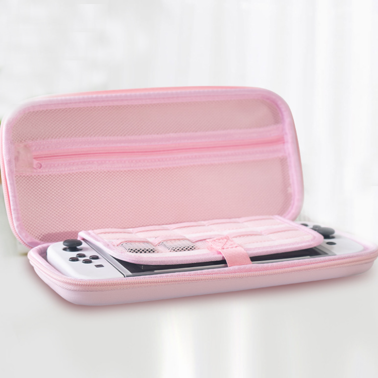 Sakura Case for NS OLED Pink Case with Strap for Nintendo Switch OLED Flower Case