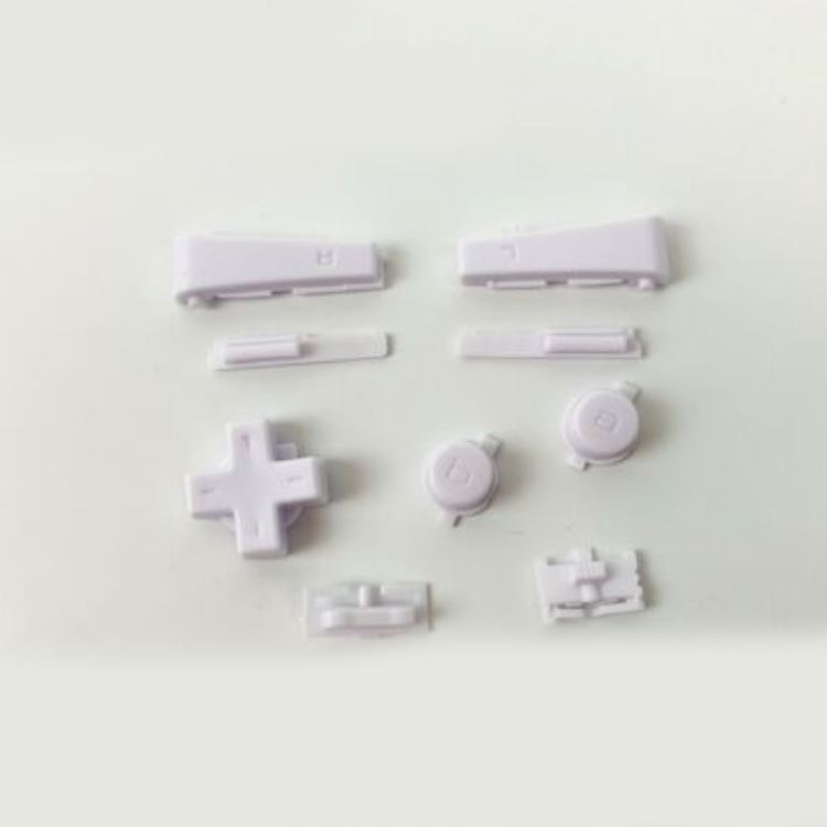 Black White Buttons Console Left Right A B D-Pad On Off Button Set Kit For GameBoy Micro for GBM Games Console buttons