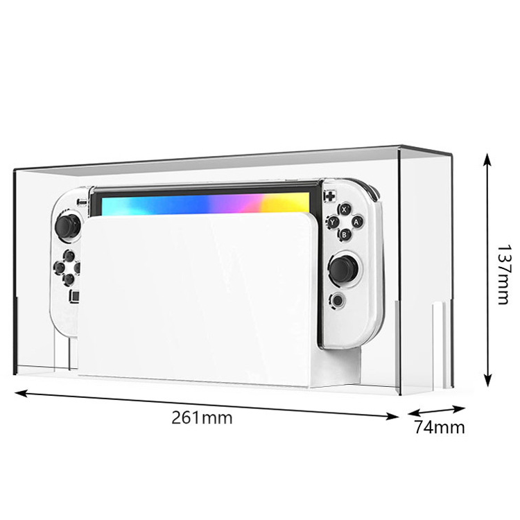 Transparent Waterproof And Dust Proof Acrylic Base Case For Nintendo Switch Game Console Controller Display Protective Cover