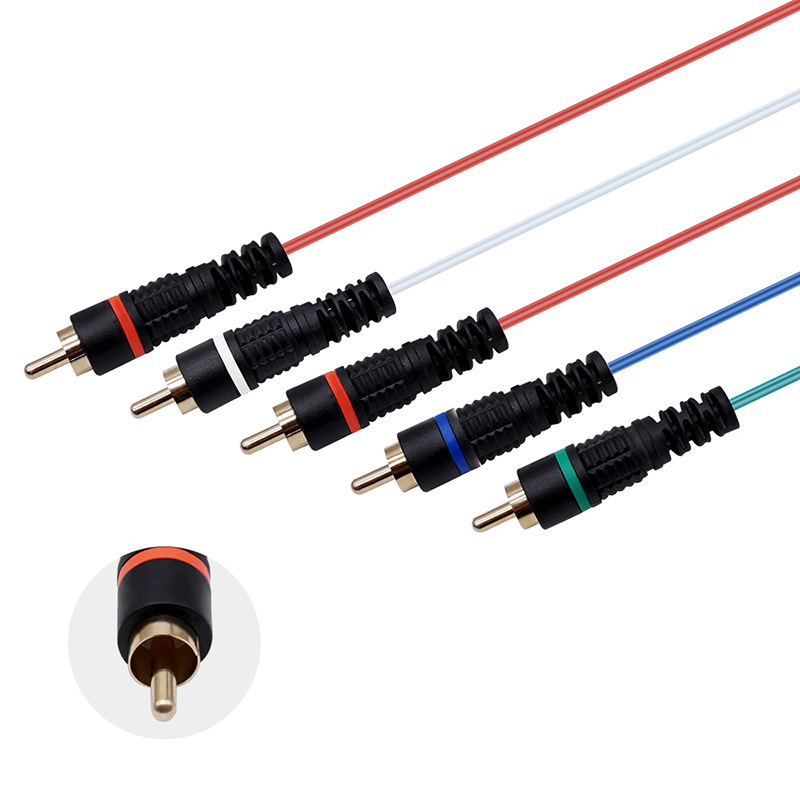 High Quality Audio Video Cable For NGC component video 5RCA YPbPr Cable Digital AV Output HD Image Audio Video Cable Line