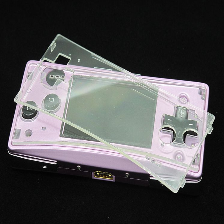 Shell Clear Cover Transparent Faceplate Case for GameBoy Micro for GBM Console Faceplate Face Plate Case