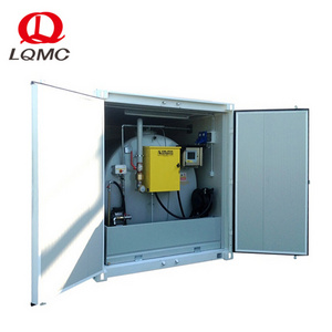 Mobile container portable petrol fuel station with dispenser/pump