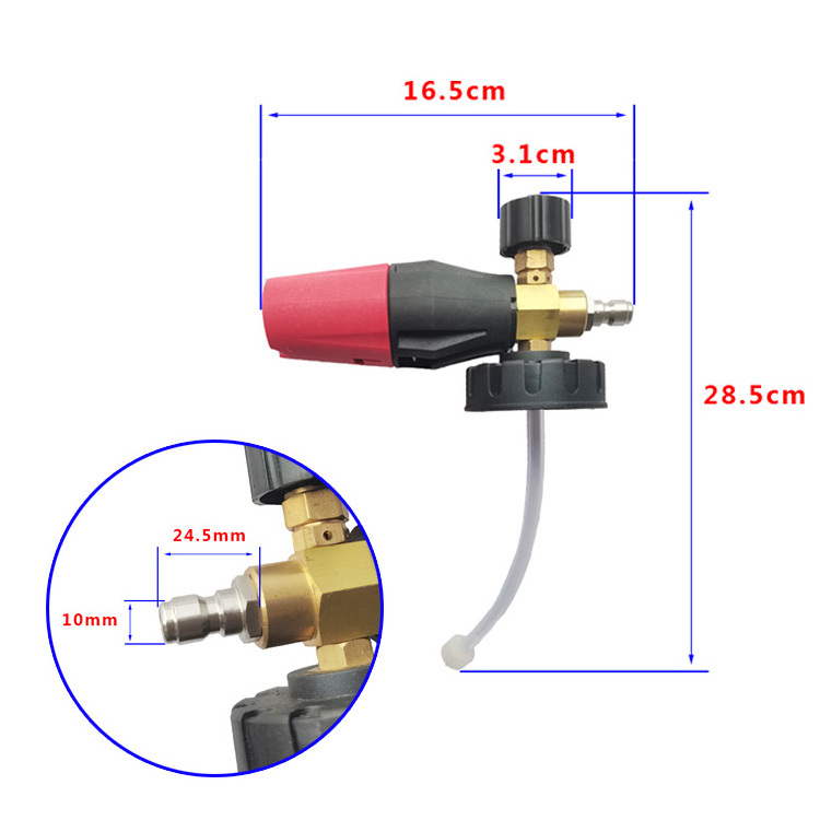 Wholesale Low Cost Multifunctional Pressure Washer 1L Kettle Car Washing Foam Sprayer Adjustable Red Big Nozzle Snow Foam Lance