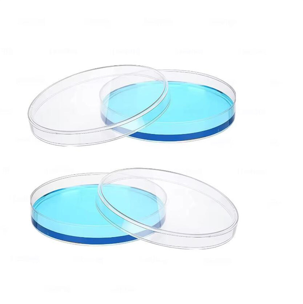 Clear transparent borosilicate glass 3.3 round petri dish 90mm sterile